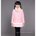 joli manteau en laine rose fitlong